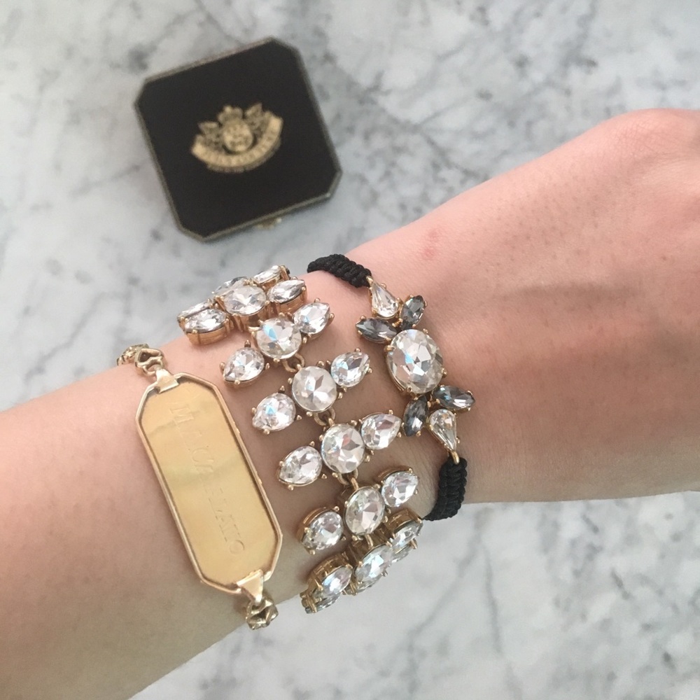 Juicy Couture Bundle of 2 Rhinestone Bracelets